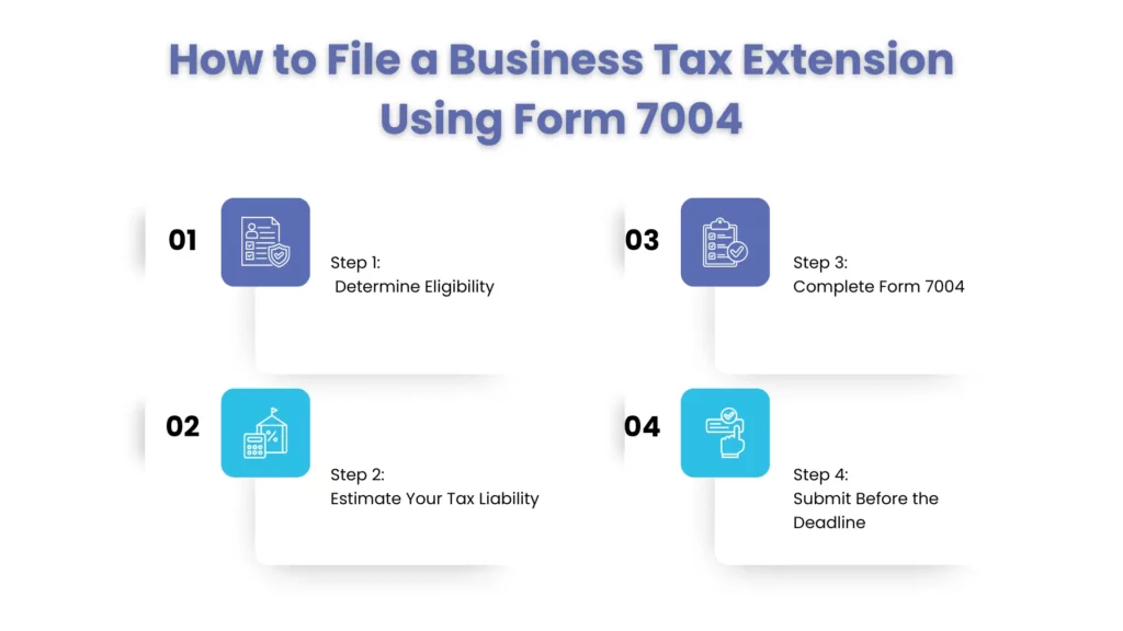 How to File a Business Tax Extension Using Form 7004